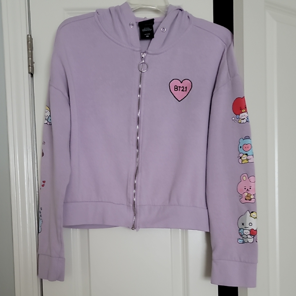 BT21 Lavender Kids Hoodie